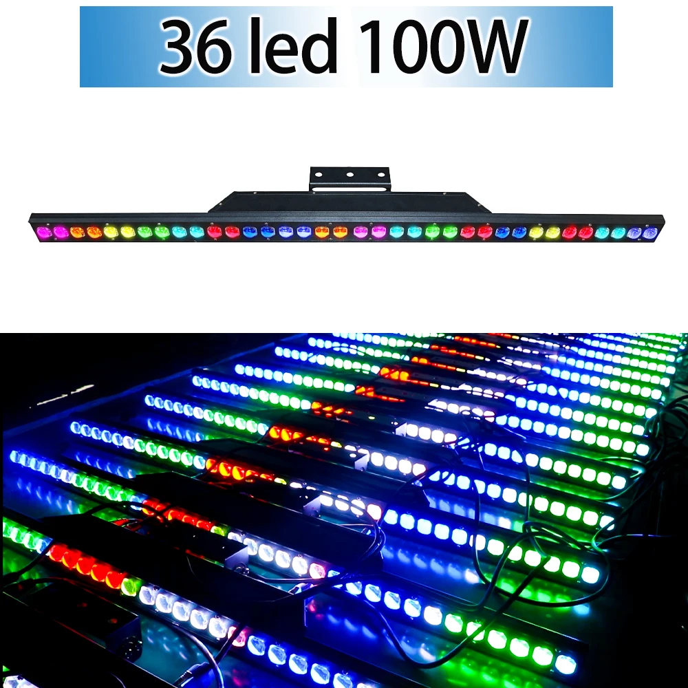 1PC 36LED Punt Controle RGB 3IN1 Muur Wassen Podiumverlichting DMX Led Bar DMX512 Lijn Bar Voor Dj disco Party Paardenrace Lamp
