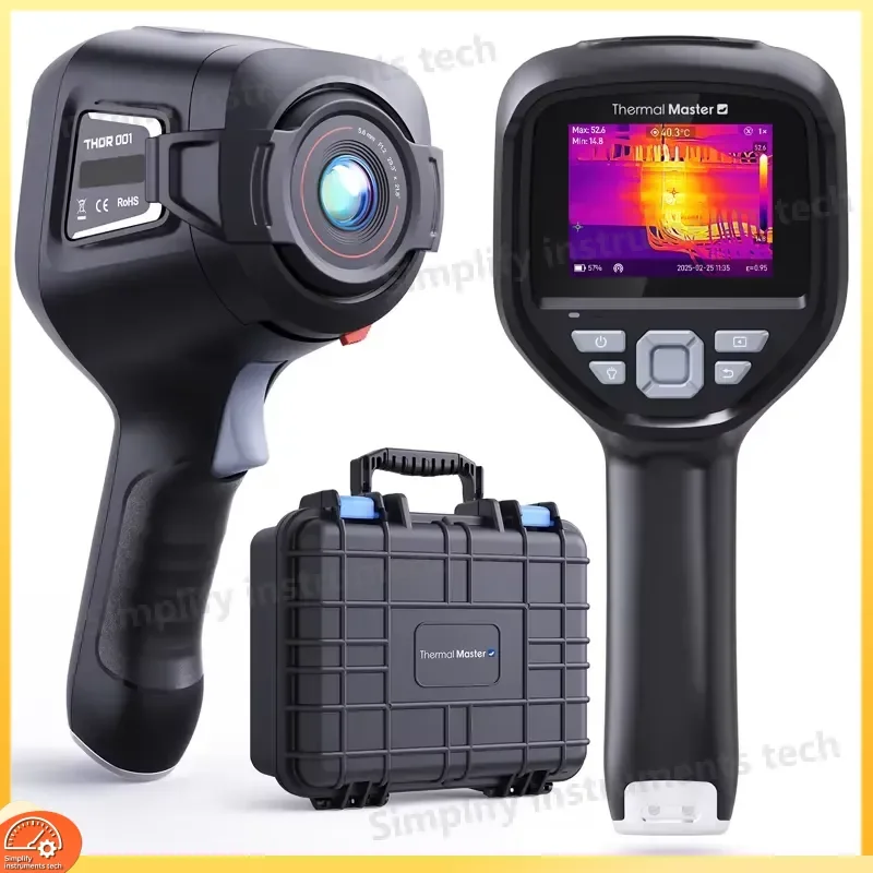 Handheld Thermal Imager 512x384 IR Resolution 4X Digital Zoom Macro Lens for Water Leak Detection Electrical