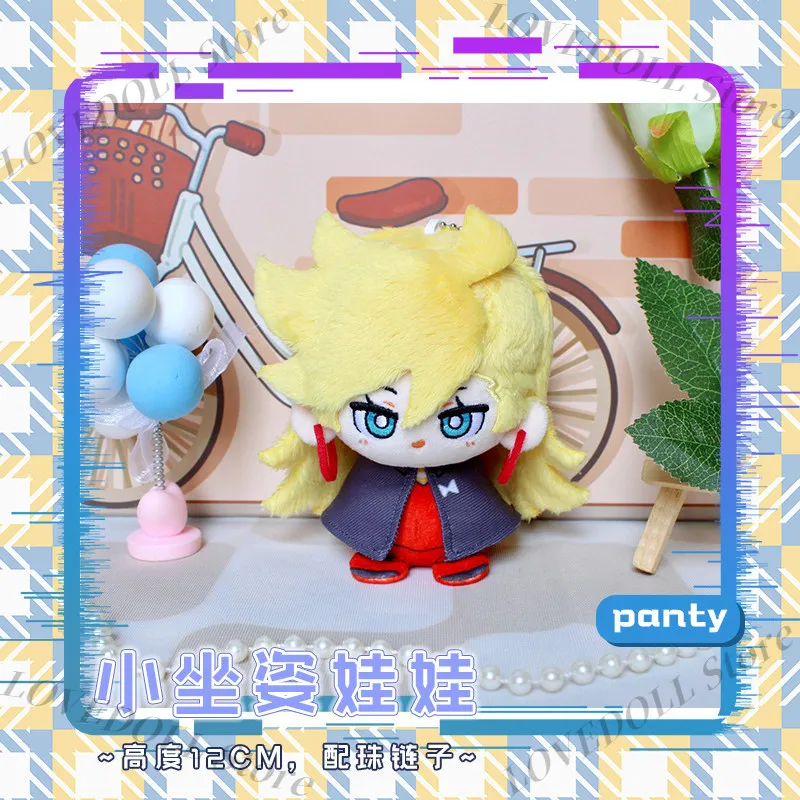 

Аниме-фигурка Panty & Stocking with Garterbelt: плюшевая кукла-подвеска Stocking Anarchy из хлопка, игрушка для косплея, брелок, 12 см