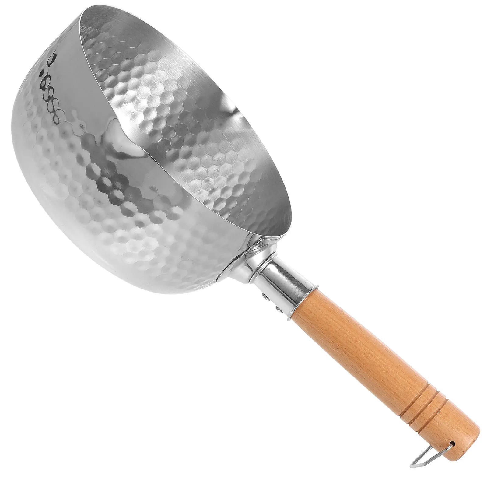 

Молочный горшок из нержавеющей стали с одной ручкой и плоским дном, кастрюля для корейского яичного супа на пару, рамэн, азиатская кулинария