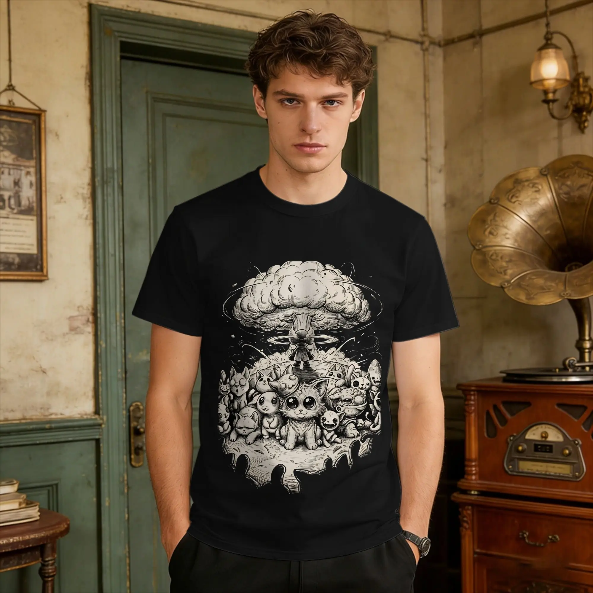 Mewgenics Catapocalypse T-Shirt Roguelike Hit Mutant Feline T Shirts Short Sleeves Tops Summer 100% Cotton Oversize Top Tees