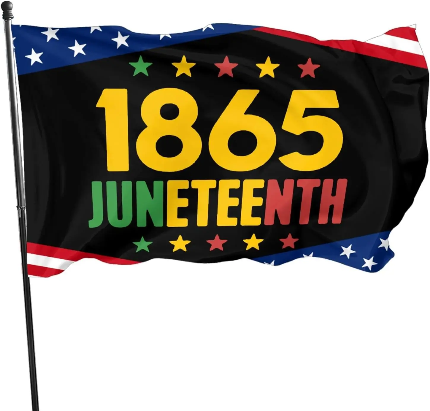 Flagnshow 100% Polyester Juneteenth Day June 19th 1865 Flag