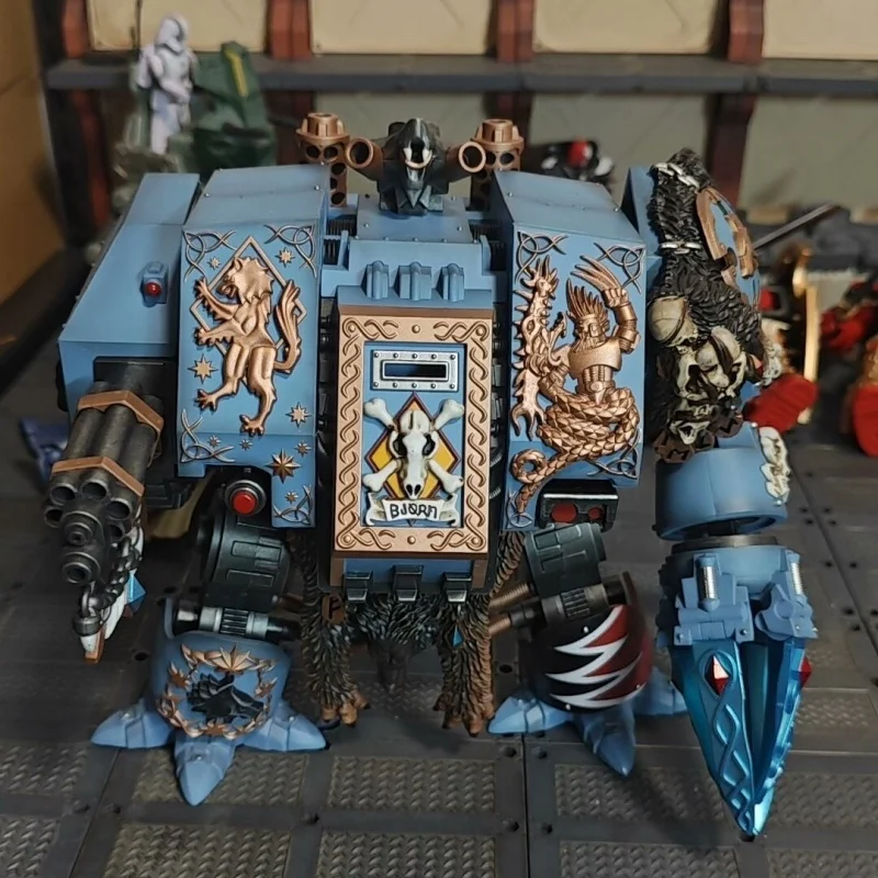 Disponibile Joytoy 40k Space Wolves Bjorn Action Figure Decorazione bambola Serie regalo Collezione di ciondoli Modello originale Pretty Cure