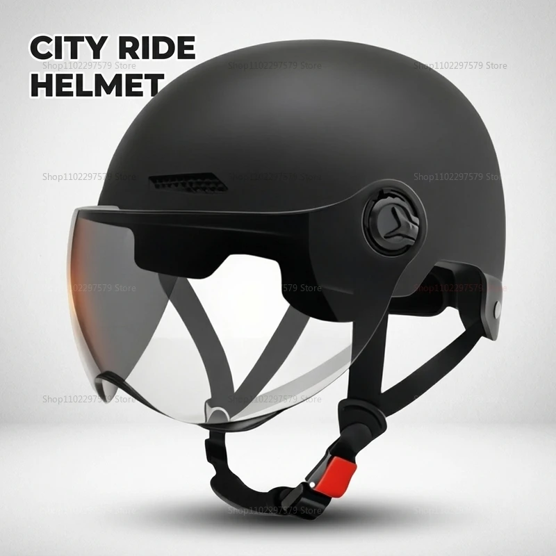 Casque de moto pour homme avec confort respirant, équipement de sécurité certifié 3C pour la conduite de vélo et de trottinette électrique, ventilation estivale