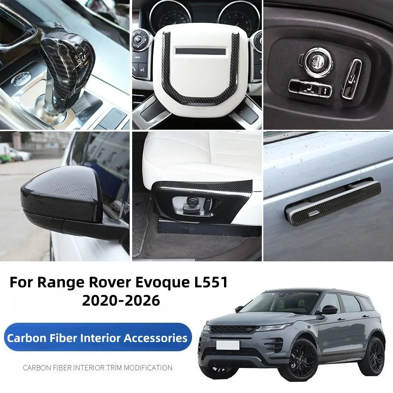 Kit d'habillage intérieur pour Land Rover Range Rover Evoque L551 2020-2026 : Volant, Tableau de bord, Console, Panneau de levier de vitesses