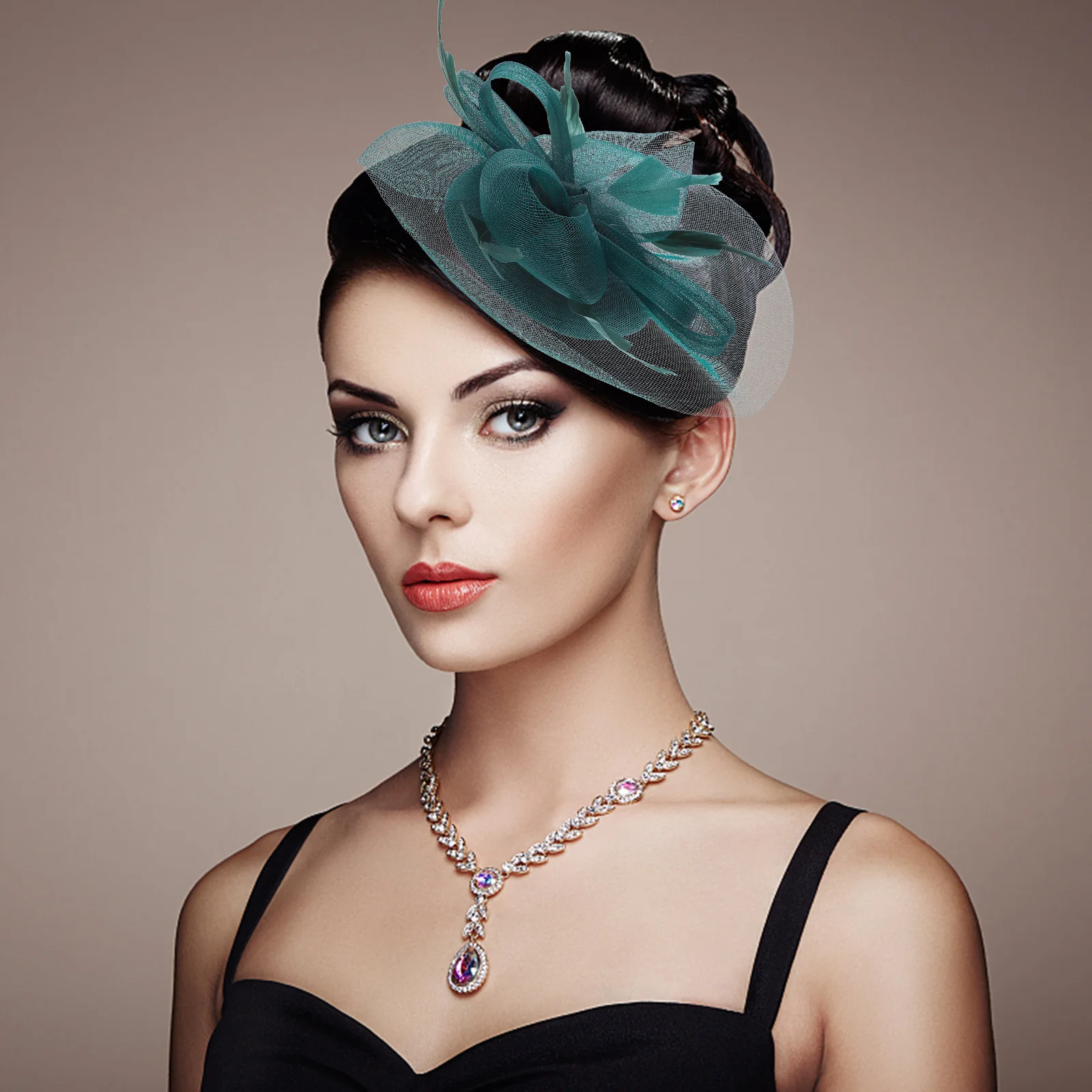 

Fascinator Mesh Headband Lightweight Women Headwear Wedding Tea Party Bridal Hair Accessories Banquet Fascinators Mesh Headband