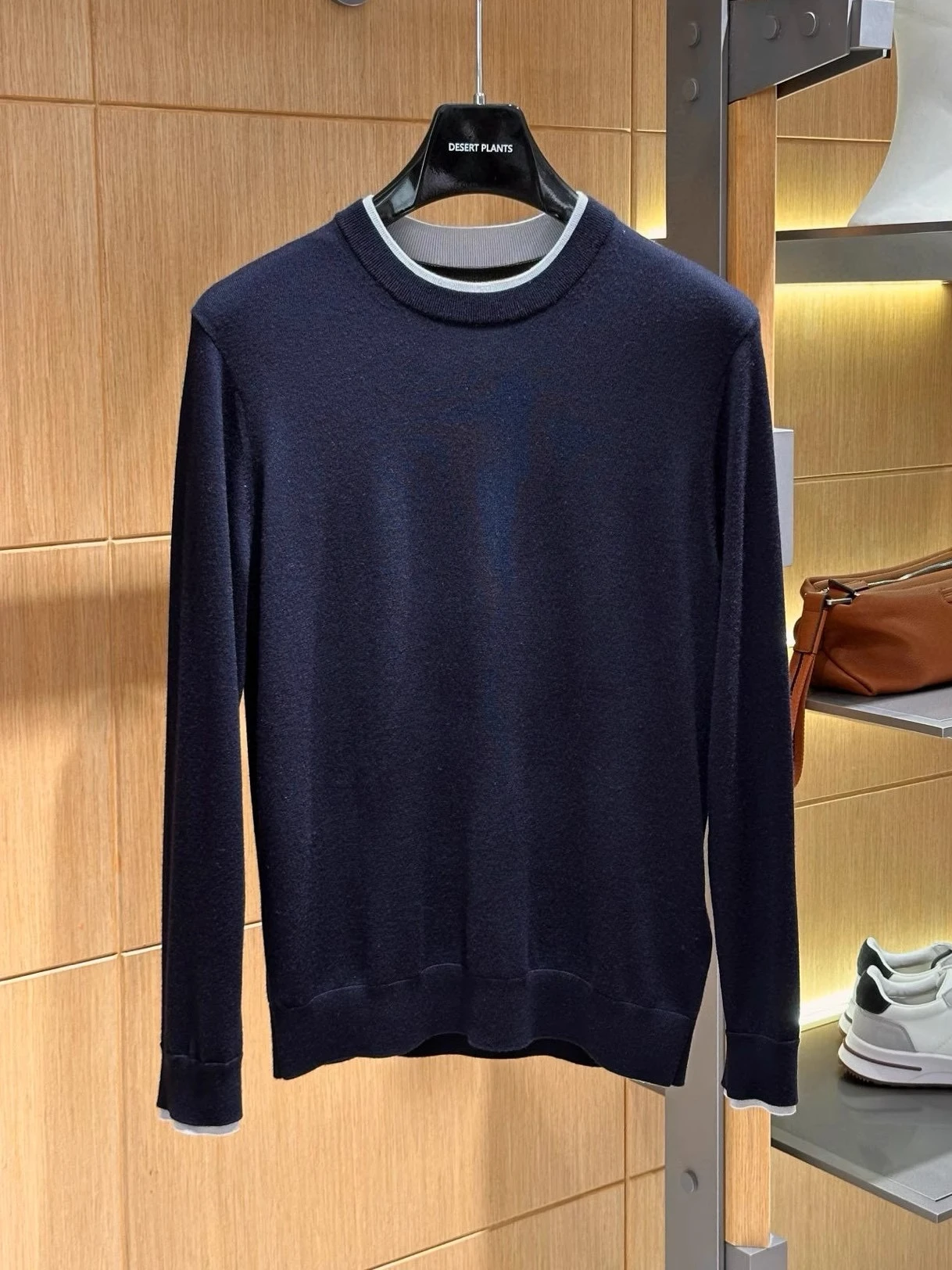 

LP wool warm simple casual knitted sweater