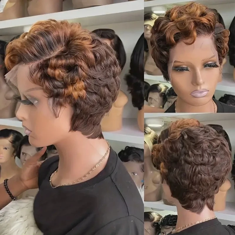 

European and American fashion lace front , African small curly steel curl wig headpiece