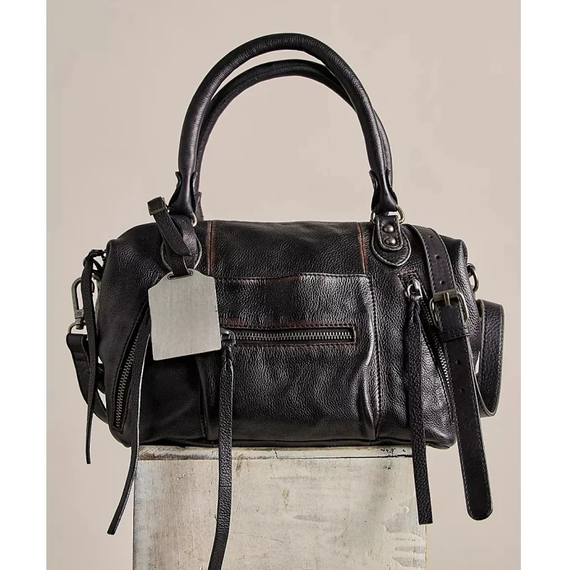 

Большая сумка Emerson, женская винтажная сумка, новая модная мотосумка с ремнями, роскошная дизайнерская сумка на плечо для повседневного стиля, шикарная