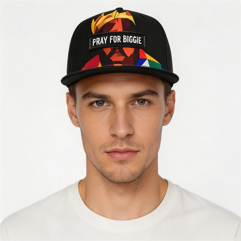 Neue Trendige Bestickte Baseball-Kappe für Männer und Frauen Baumwolle Flacher Rand Sonnenschutz-Hut Outdoor HipHop Trucker-Kappe Snapback Dad Hat Gorra – Detail 3
