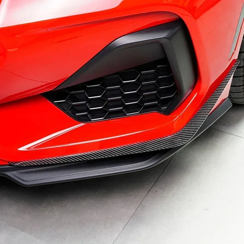 

For Ford Mustang S650 2024 GT Real Dry Carbon Fiber Bumper Side Splitter Wing Spoiler Exterior Body Kit modification Accessories