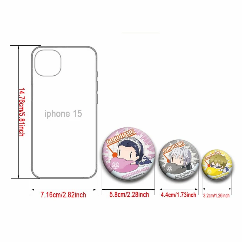 أنيمي مؤشر سحري معين شارة الإبداعية صفيح زر دبوس بروش مستدير على ظهره الملابس ديكور مجوهرات اكسسوارات هدية