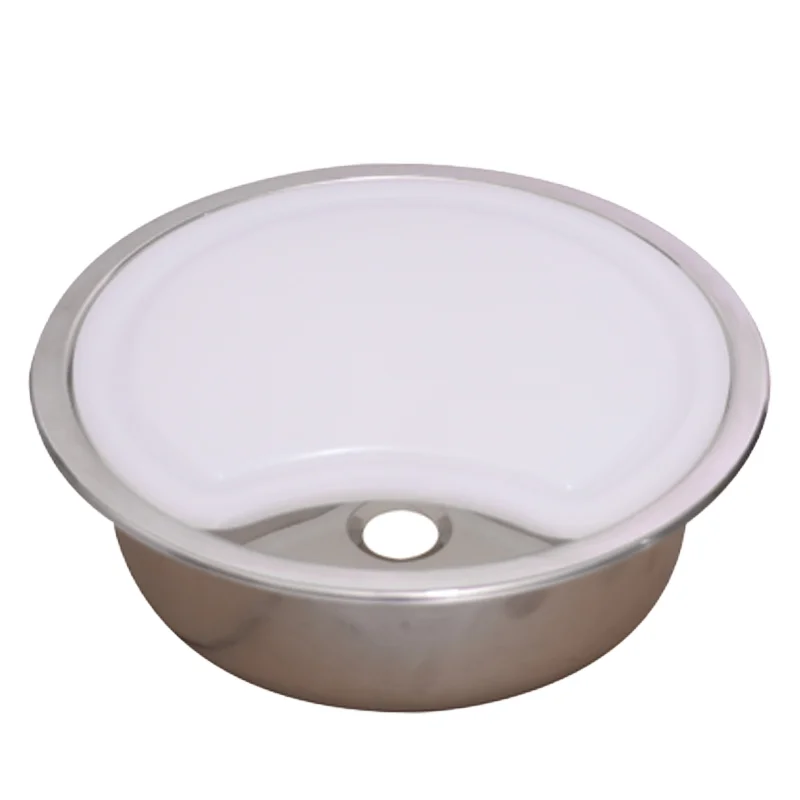 

Intelligent Library High Quality RV Steel Round Kitchen Sink With Cutting Board Cover Plate Sport Seat Type RV Retrofitting Acce