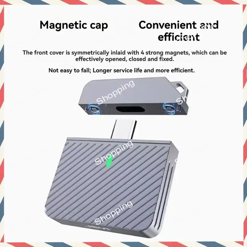 

M20K 2230 M.2 Nvme Direct-Attach SSD Enclosure USB 3.2 10Gbps In-Line Aluminum Solid State Drive With Magnet Protective Case