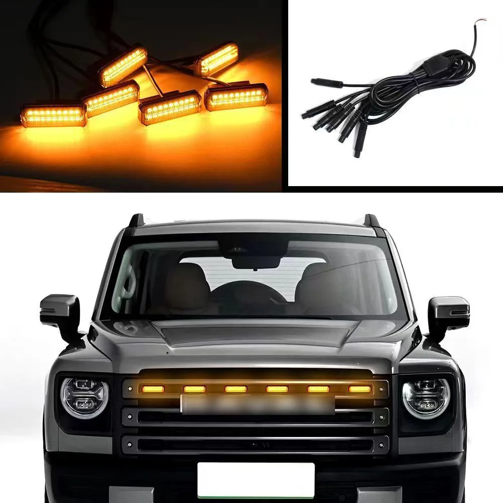 Car Warning Light Front Grille Strobe Lights Daytime Running Lamp For Great Wall Haval DARGO /DARGO II  H-DOG  Signal Lamps