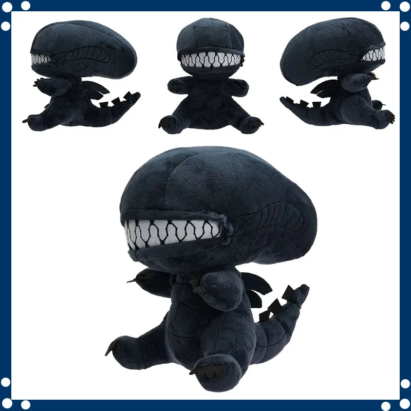 Kawaii Alien Xenomorph Plush Toy Cartoon Soft Stuffed Cute Doll Plushie Holiday Gifts Kawaii Room Decoration Toys ﻿