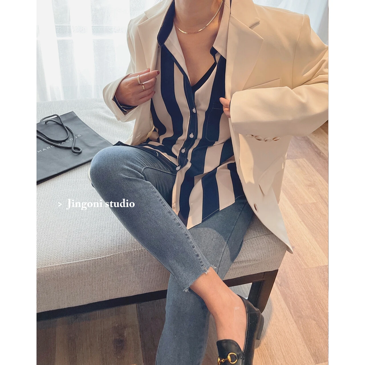 Sping Blazer Women Jacket 2023 Suit Chic Elegant New Outerwears Oversized  Coat Korean Luxury Stylish Fashion Coats Top Clothing