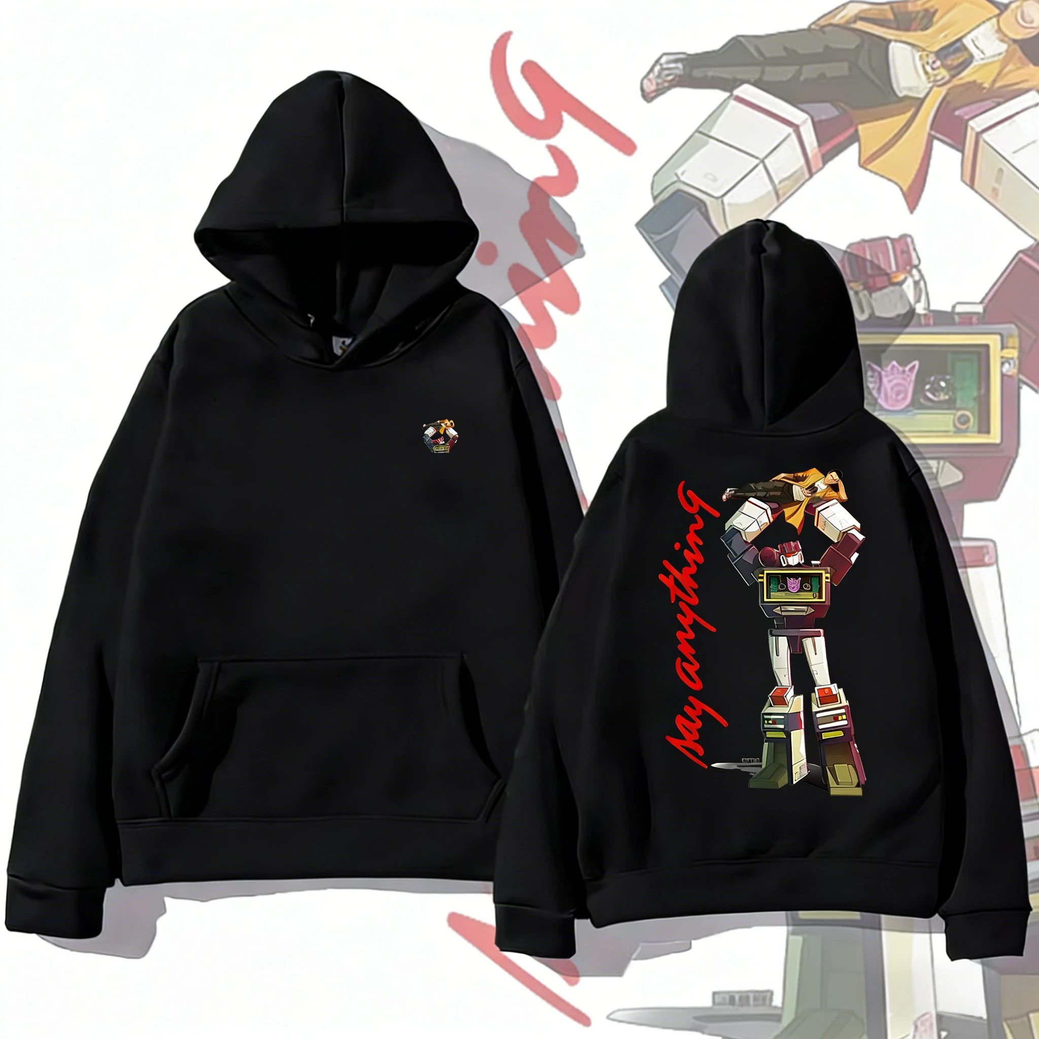 

2025-26 Осень/Зима Трансформеры Автоботы Графический 100% Хлопок Принт Hasbro Бренд Унисекс Детская Толстовка Повседневная Дышащая Y2k.