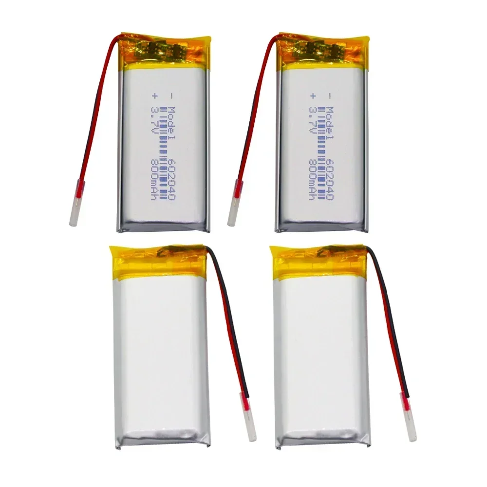 602040 3.7V 800mAh Lithium Polymer li-ion Rechargeable Battery For GPS MP3 MP4 MP5 Car DVR Tachograph headphone li ion cell