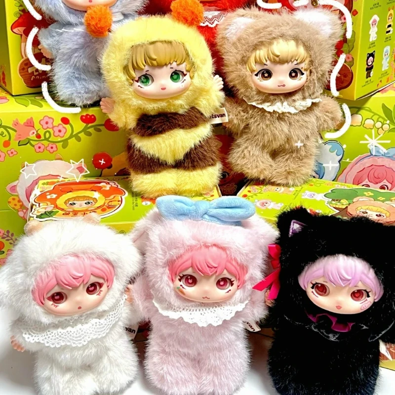 

Spot Letsvan Ziyuli Animal Party Series Blind Box Cute Action Anime Figure Kawaii Model Girl Gift Cute Toys Mystery Box