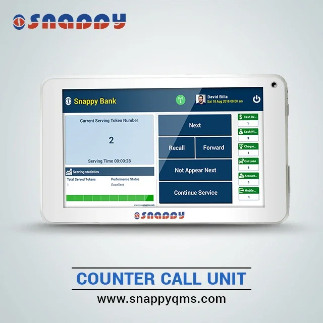 7inch Queued Ticket Monitoring Counter Call Unit With Android App Wifi Arabic Queue Management System 7 Inch Public DDR3 1GB