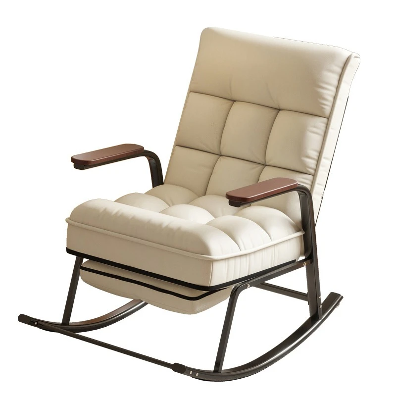 

Sleeping Home Single Rocking Chair Adult Reclining Chair Balcony Leisure Chair