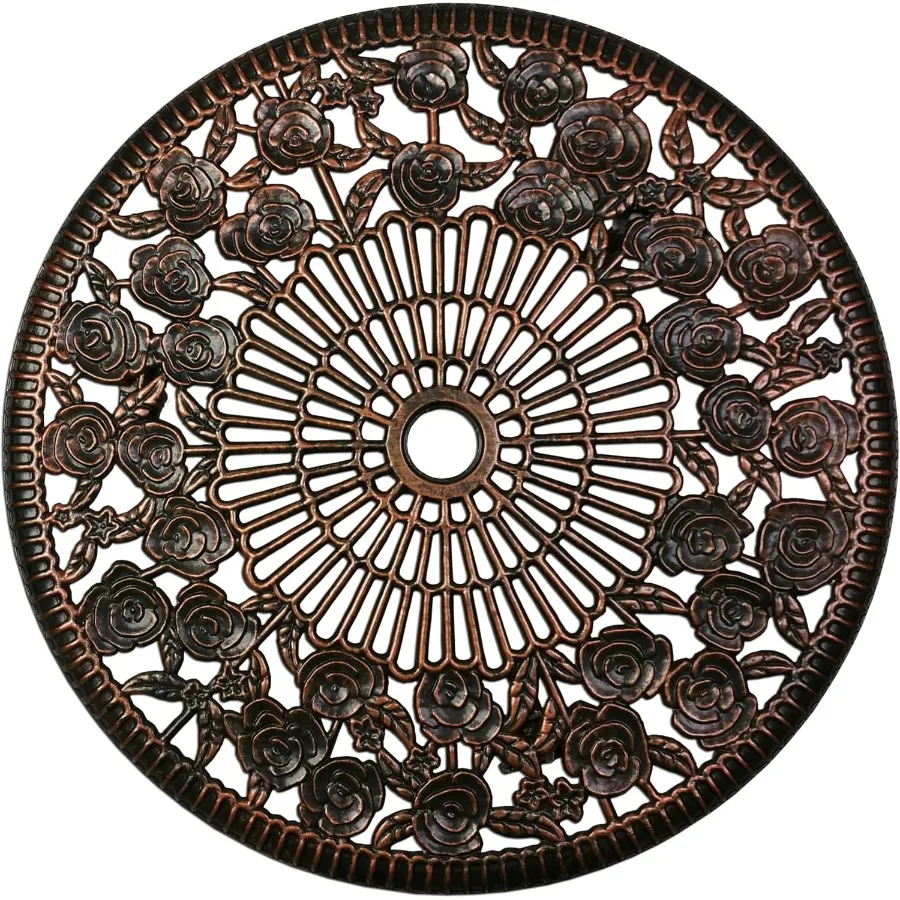 طقم بيسترو روز مكون من 3 قطع مع طاولة علوية من الألومنيوم المصبوب مقاس 23.5 بوصة