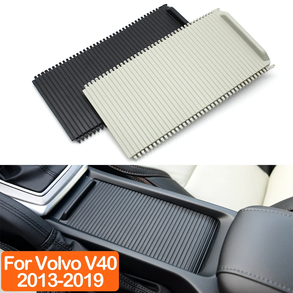For Volvo V40 Car Center Console Armrest Sliding Shutters Cup Holder Roller Blind Cover Replacement 2013-2019 31307646 8632775