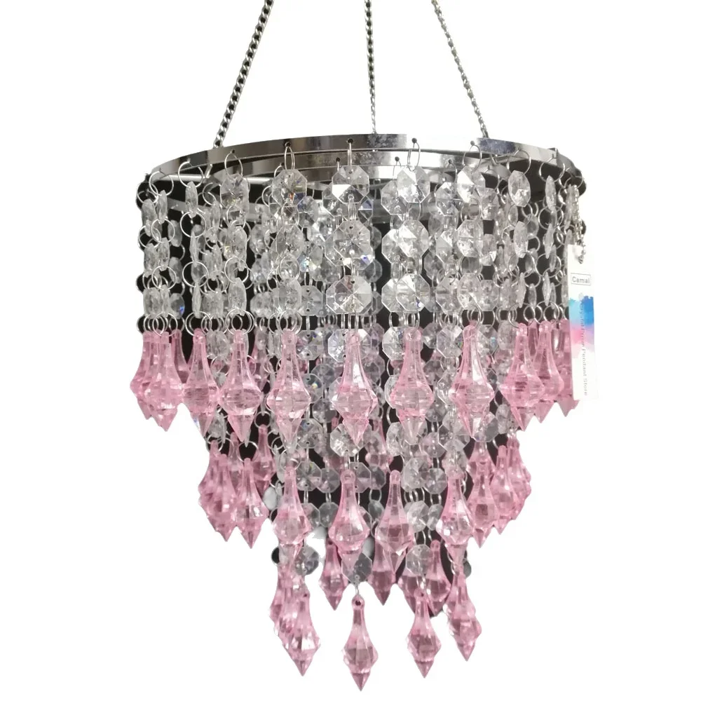 20Pcs Acrylic Beads Crystals 18*46mm Hanging Pendant Pointed Drop Chandelier Wedding Party DIY Home Decoration