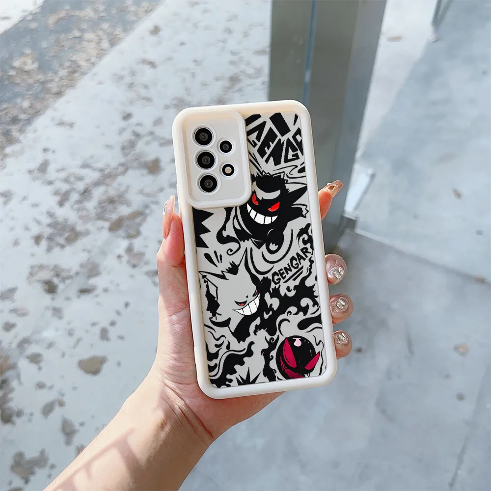 Luxury Pokemon Gengar Phone Case for Samsung Galaxy A56 A17 A15 A16 A55 A54 A26 A36 A34 A35 A14 A07 A06 A25 A24 A52 A33 5G A32 - náhled 4