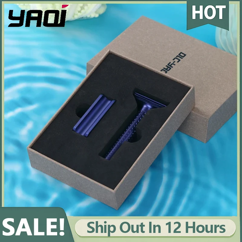 yaqi-sputnik-–-rasoir-et-support-de-securite-en-aluminium-pour-hommes-couleur-bleu-fonce-avec-ecart-de-lame-de-125mm-diametre-de-la-poignee-de-135mm-et-longueur-de-8335mm