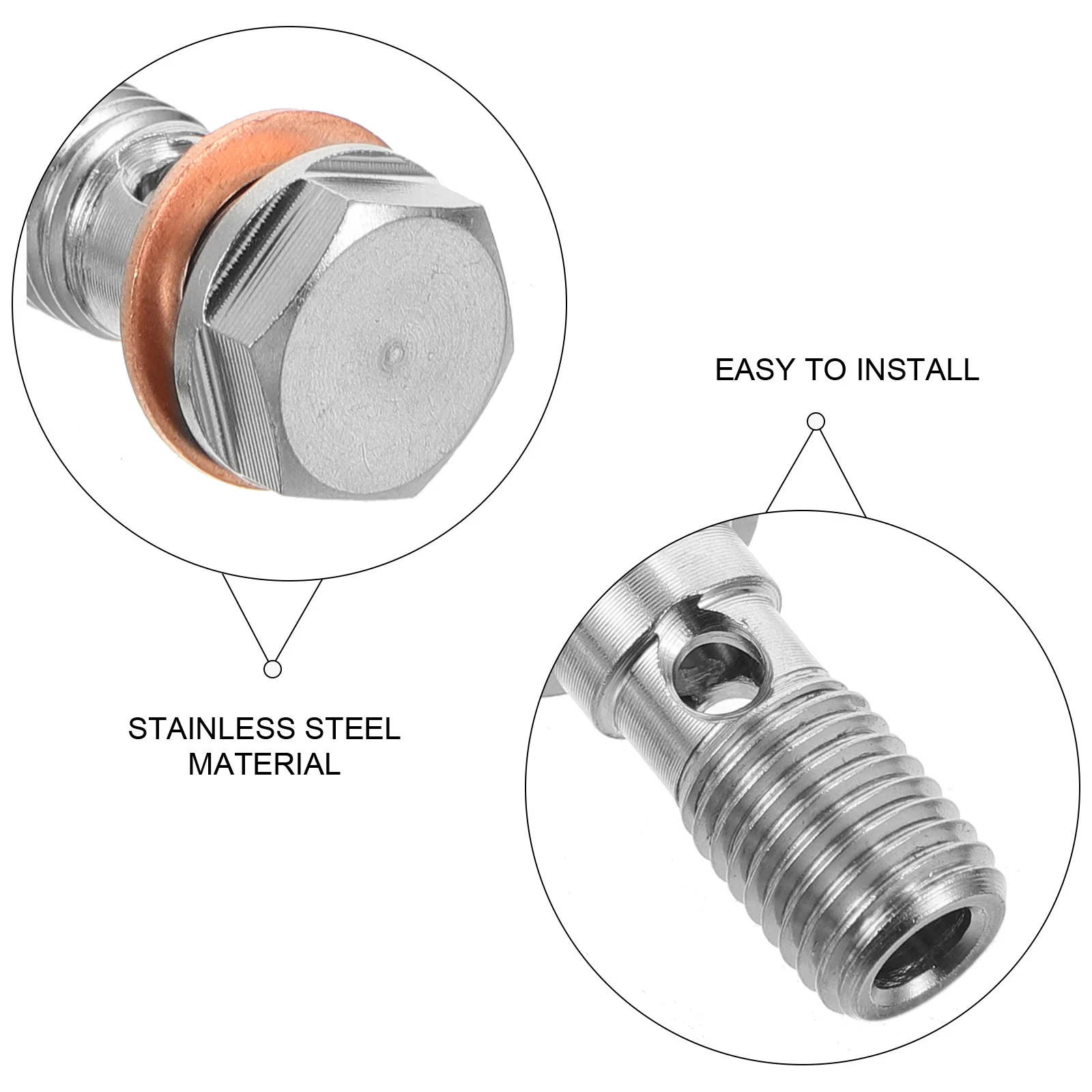 

Stainless Steel Hollow Bolt Car Brake Disc Fixing Screws High Strength Automotive Modification Lightweight Design