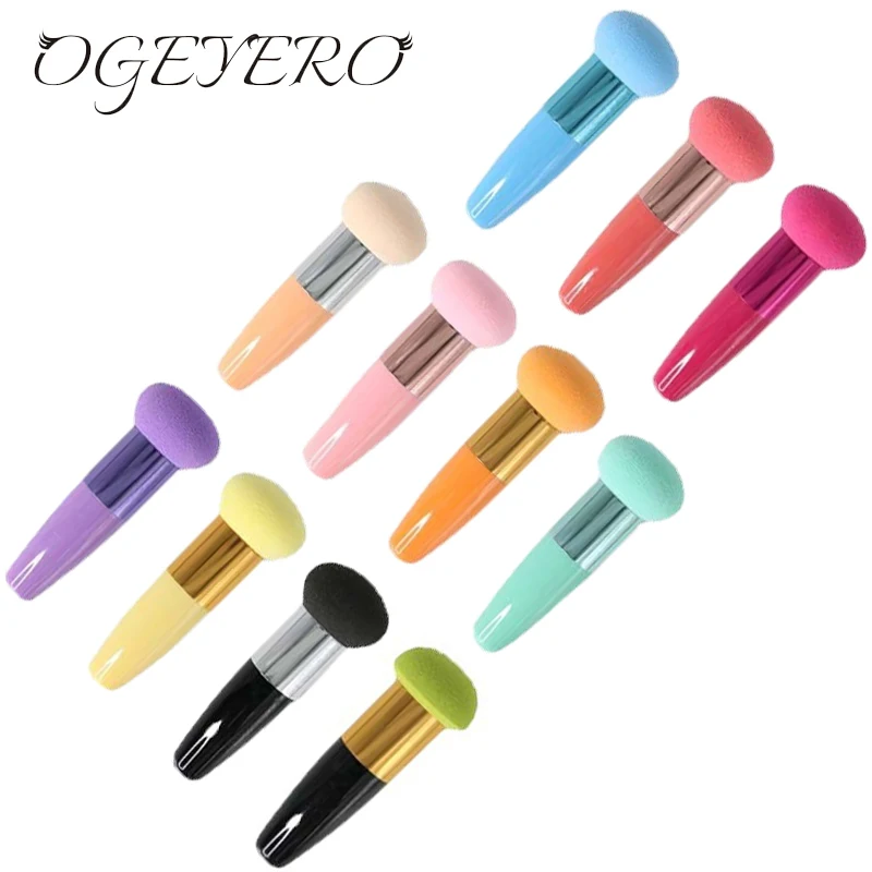 

New Mushroom head Makeup Brushes Powder Puff Beauty Cosmetic Sponge With Handle Women Fashion Professional Makeup Tools