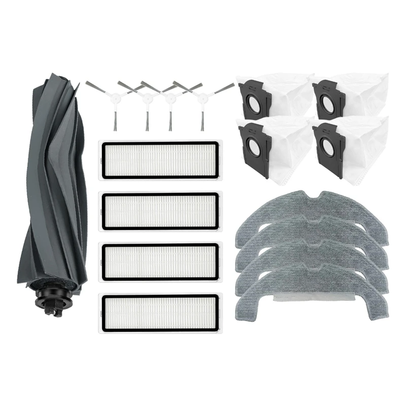 Peças de reposição para Dreame D10 Plus, Gen 2 RLD32GD, Escova lateral principal, Filtro Hepa, Mop Pano, Saco de pó, Acessórios