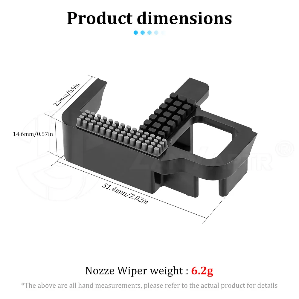 For Bambu Lab P2S New Upgraded P2S Nozzle Wiper Assembly Silicone Brush Nozzle Cleaning Module Wipe Strips 3D Printer Accessorie