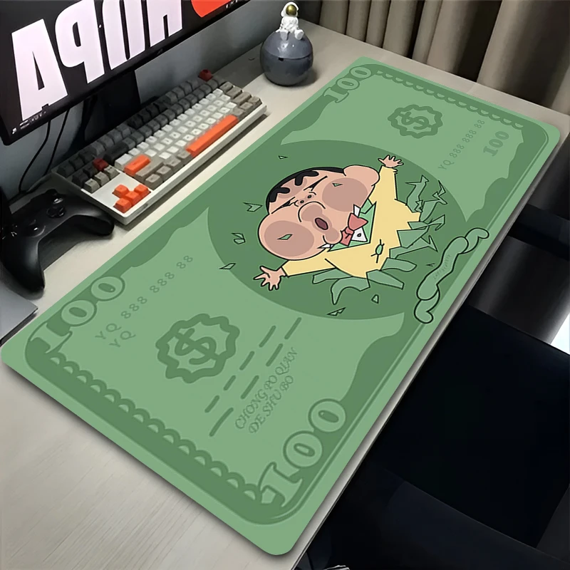 Mouse pad computer accessories gamers large non-slip keyboard pad office desk pad PC carpet C-Crayon Shin-chans Mousepad Kawaii