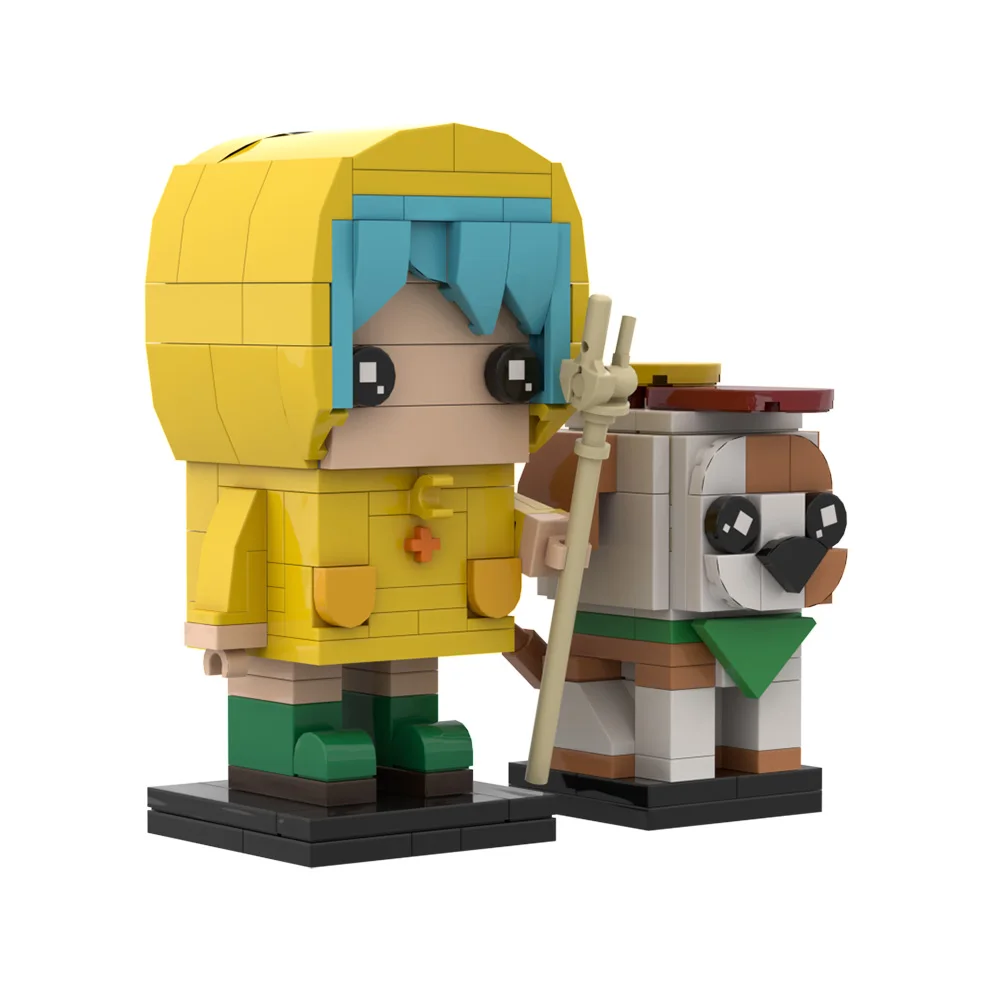 MOC Luce BrickheadZ Model Building Blocks Jubilee Year 2025 Design Religion Anime Girl Figure Vatican Mascot Bricks Toy Gift