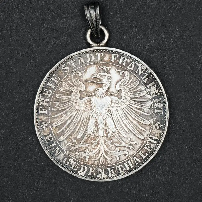 

1863 Free City of Frankfurt Commemorative Coin - 2.5cm Vintage Style Decorative Collectible