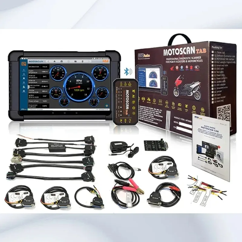 2025MOTOSCAN TAB Device Intelligent diagnosing without fault code, ODO value correction, ECU signal simulating