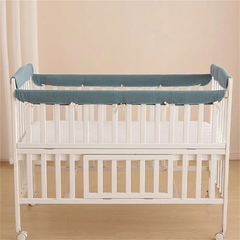 Baby Bed SoftEdge Protector Baby Crib Cover Protector Set Wrapped Cover Crib Guard Anti-Collision Strip