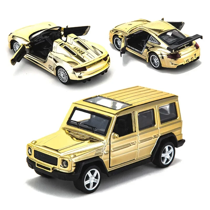 1:36 Mercedes Benz BIG G Porsche BMW Ferrari High Simulation Diecast Metal Alloy Model car Pull Back Collection Kids Toy Gifts