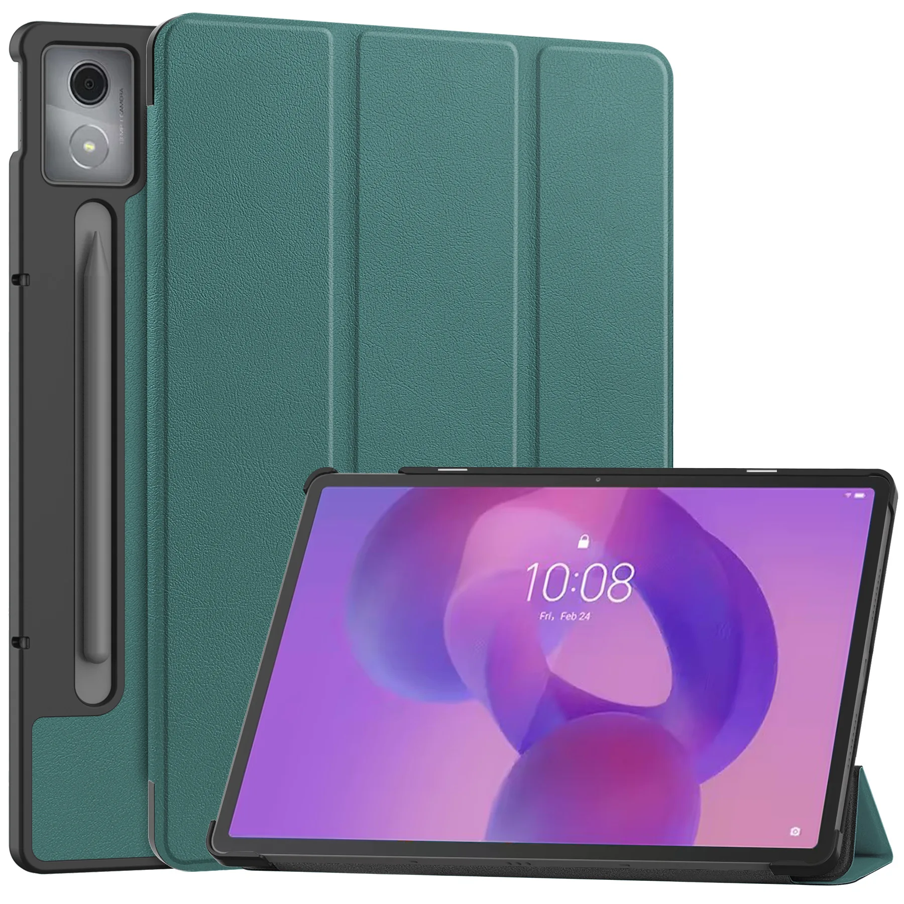 Für Lenovo Idea Tab Pro Fall 12,7 zoll Magnetische Tri-Folding PU Leder Stand Abdeckung Für xiaoxin idea tab pro 2025 tb373fu TB375FC