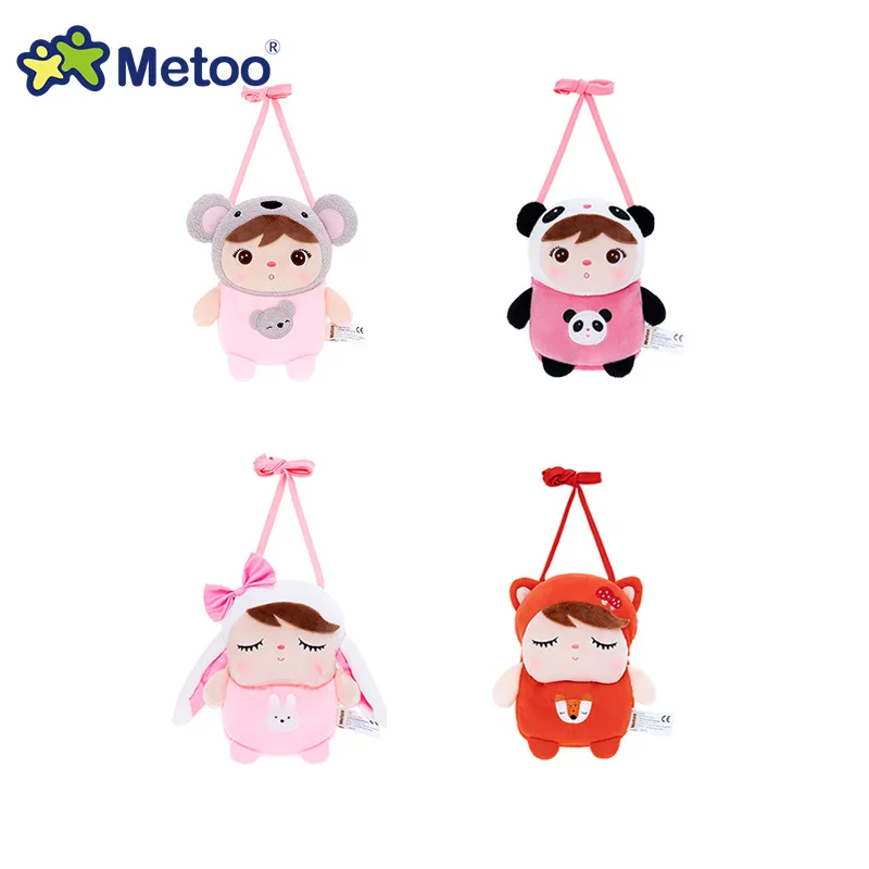 Lindo bolso cruzado de animales de peluche para niños Panda Koala zorro conejo estilos Mini cartera suave regalo creativo para niños de 3 a 12 años