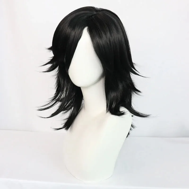 วิกคอสเพลย์อนิเมะคอมมิค เฮลซิ่ง อัลคาร์ด ชุดคอสเพลย์เสื้อคลุมสีแดง อัลคาร์ด แวน วิกคอสเพลย์แวมไพร์สีดำ วิกผมสังเคราะห์ทนความร้อน วิกผมอนิเมะ