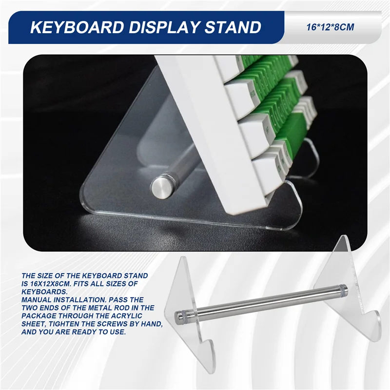Practical-Transparent Keyboard Display Stand Clear Mechanical Keyboard Holder Storage Stands For Tablet Picture Frames