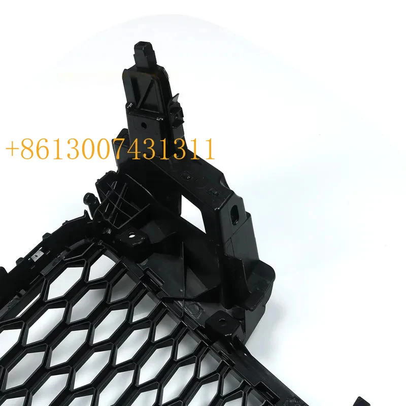 FactoryGloss Black Honeycomb Mesh Front Bumper Grille Fit A5 S5 B8 8T 2008-2011 Racing Style Refit Accessory