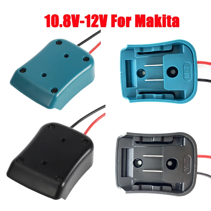 10.8V-12V Battery Mount Dock Power Connector With 14Awg Wires Connectors Adapter Tool For Makita battery