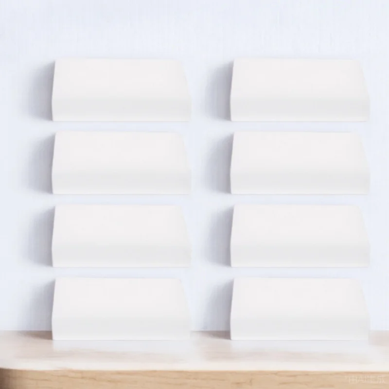 

8Pcs DIY Felting Sponge Pads High Density White Elastic Sponge Blocks for Needle Felting Craft Tools Manual Felt Supplies