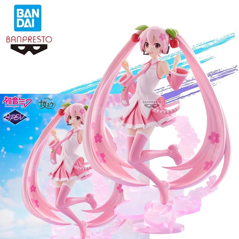 

Оригинальные фигурки Bandai Banpresto Piapro Characters Banpresto Evolv Miku, аниме-фигурки, модель, совершенно новые, в коробке, игрушка в подарок, 22 см