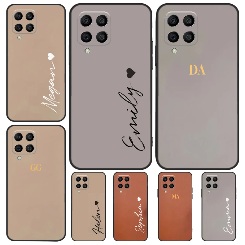 Personalized Monogram For Samsung Galaxy M13 M23 M33 M53 M21 M31 M51 M30s M20 M12 M32 M52 M14 M34 M54 Phone Case